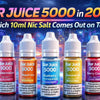 Bar Juice 5000 in 2026: Which 10ml Nic Salt Comes Out on Top? - The Vape Giant