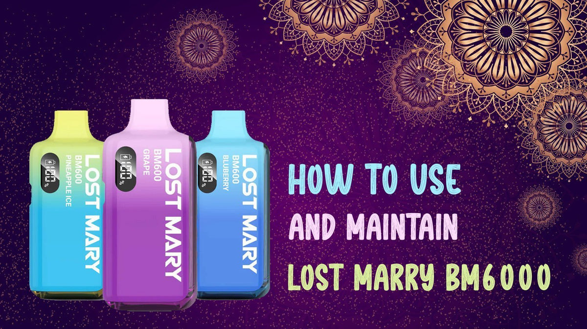How to Use and Maintain Lost Mary BM6000 The Vape Giant How to Use and Maintain Lost Mary BM6000 The Vape Giant