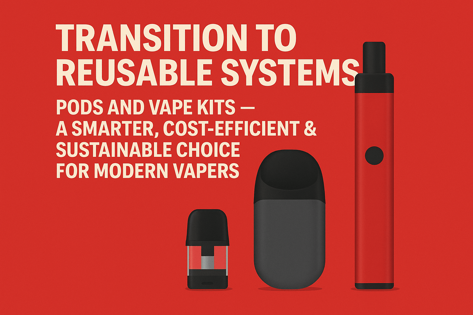 Transition to Reusable Systems: Pods and Vape Kits – A Smarter, Cost-Efficient & Sustainable Choice for Modern Vapers