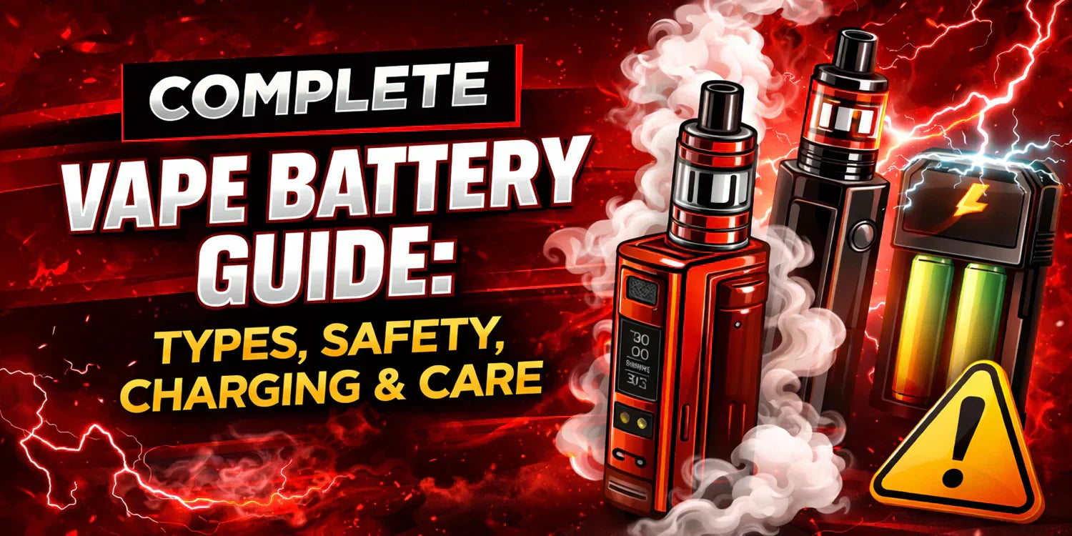 Complete Vape Battery Guide: Types, Safety, Charging & Care