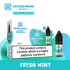 Crystal Prime 7000 Nic Salts 10ml E - liquids Fresh Mint