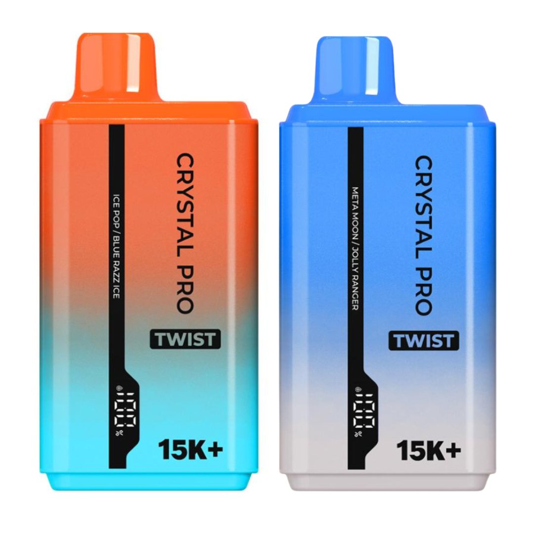 Crystal Pro Twist 15000 Disposable Vape Box of 5 - 59.99 - The Vape Giant Crystal Pro Twist 15000 Disposable Vape Box of 5 - 59.99 - The Vape Giant