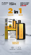 Fusion 15k Puffs 2 in 1 Dual Tank Disposable Vape Pod Kit - The Vape Giant