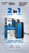Fusion 15k Puffs 2 in 1 Dual Tank Disposable Vape Pod Kit - The Vape Giant