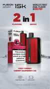 Fusion 15k Puffs 2 in 1 Dual Tank Disposable Vape Pod Kit - The Vape Giant