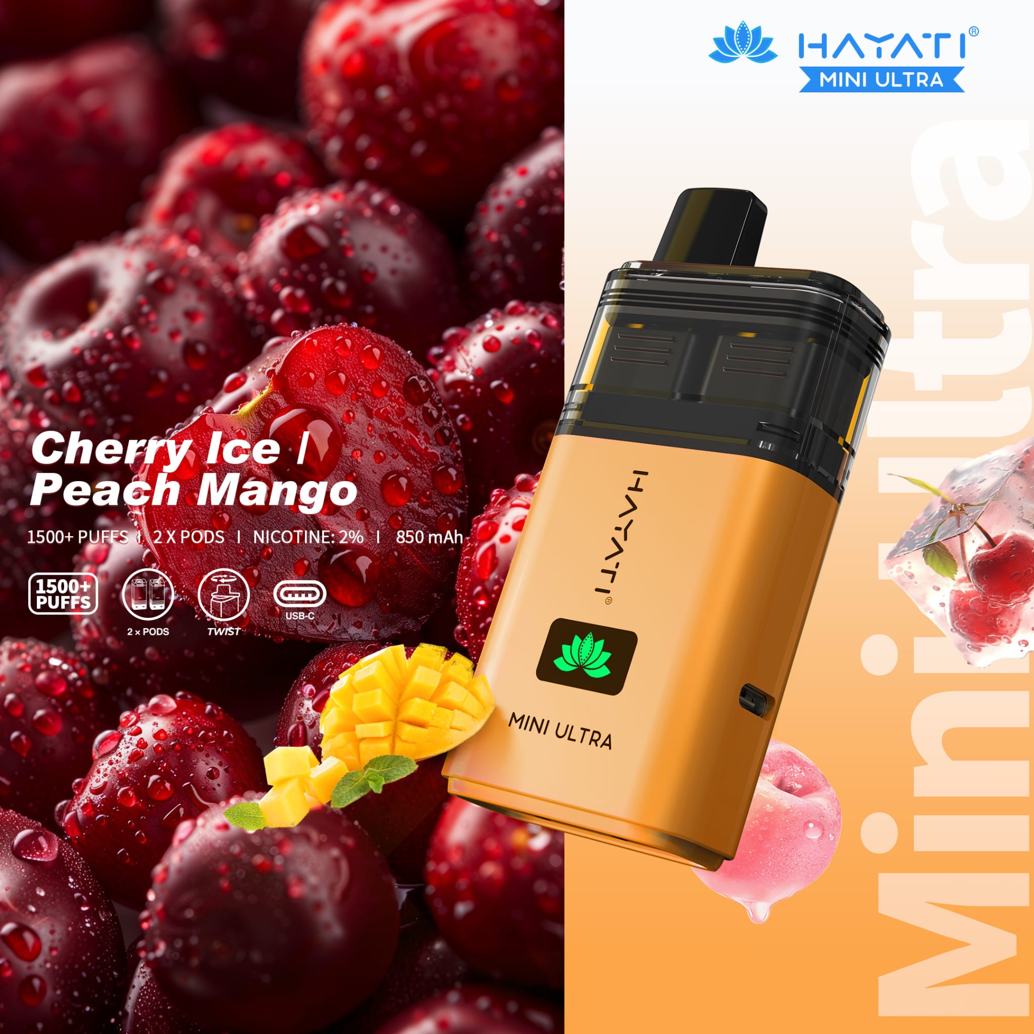Hayati Mini Hayati Mini Ultra 1500 | Box of 5 | £49.99 | The Vape Giant