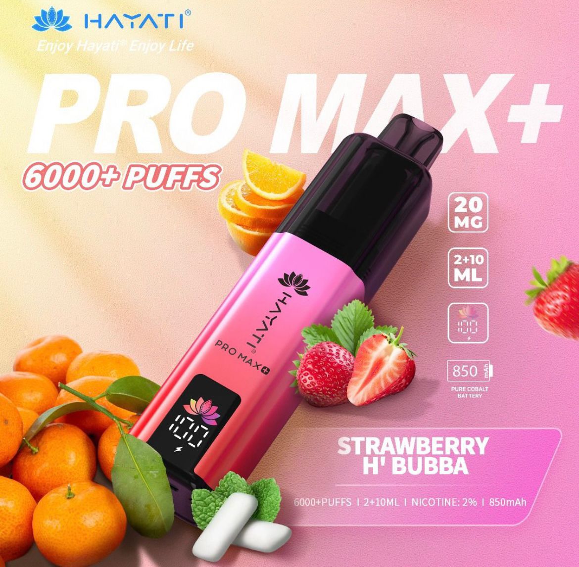 Hayati Pro Max+ 6000 Puffs Vape Kit - £7.99 Only – The Vape Giant