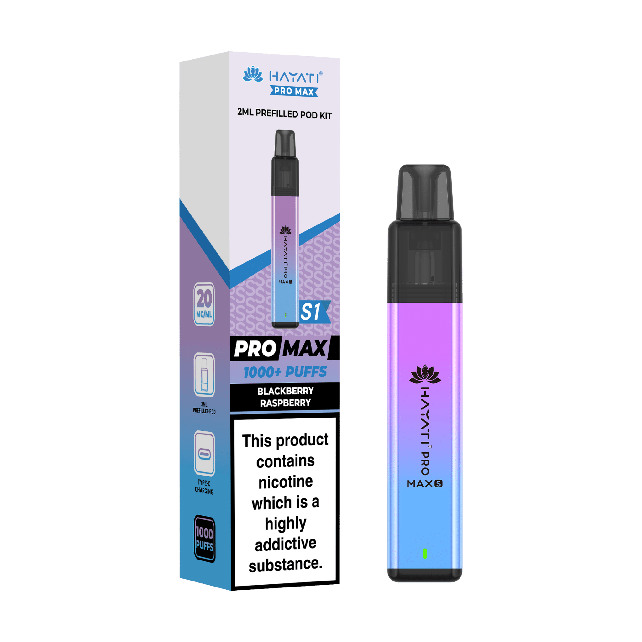 Hayati Pro Max S1 Vape Kit - 4.99 - The Vape Giant Hayati Pro Max S1 Vape Kit - 4.99 - The Vape Giant