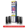 IVG 2400 Reload 4 in 1 Prefilled Pods | Pack of 4 Blackcurrant Edition