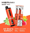Merakii 3000 Puffs Disposable Vape 4 in 1 Edition (Pack of 5) - The Vape Giant