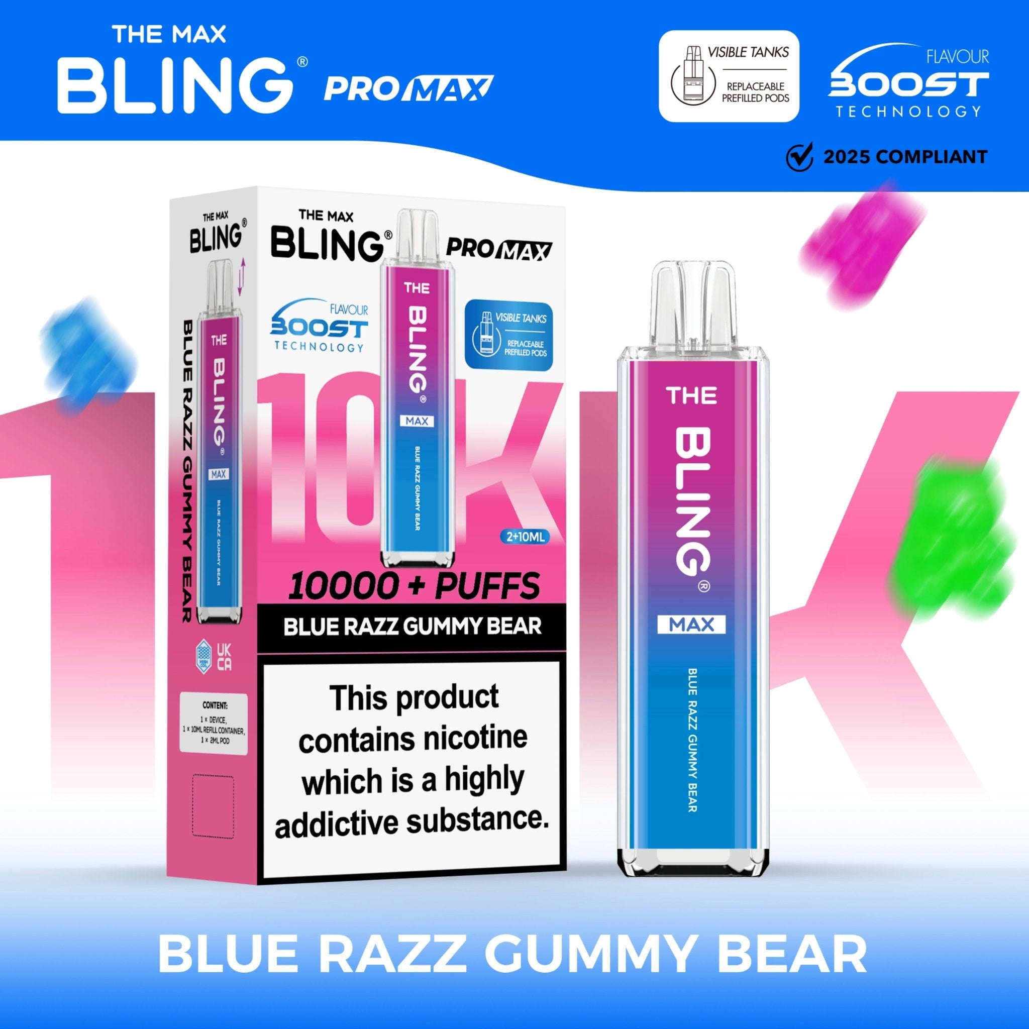 Crystal Bling Max 10000 Puffs Prefilled Pod Vape Kit | The Vape Giant Crystal Bling Max 10000 Puffs Prefilled Pod Vape Kit | The Vape Giant