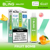 The Crystal Bling Max 10000 Prefilled Vape Kit Box of 5 Fruit Bomb