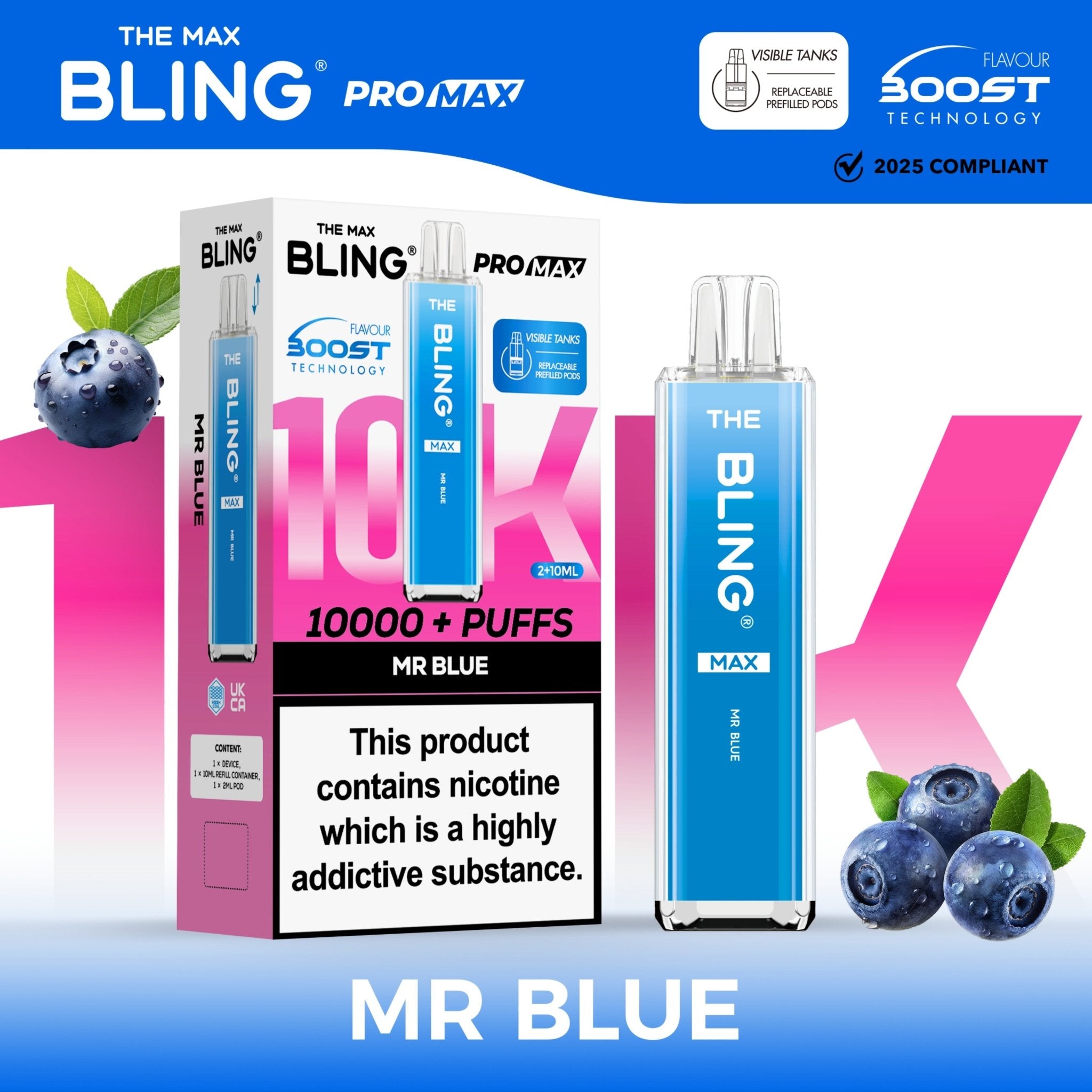 Crystal Bling Max 10000 Prefilled Vape Kit (Box of 5) | The Vape Giant Crystal Bling Max 10000 Prefilled Vape Kit (Box of 5) | The Vape Giant