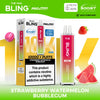 The Crystal Bling Max 10000 Prefilled Vape Kit Box of 5 Strawberry Watermelon Bubble Gum