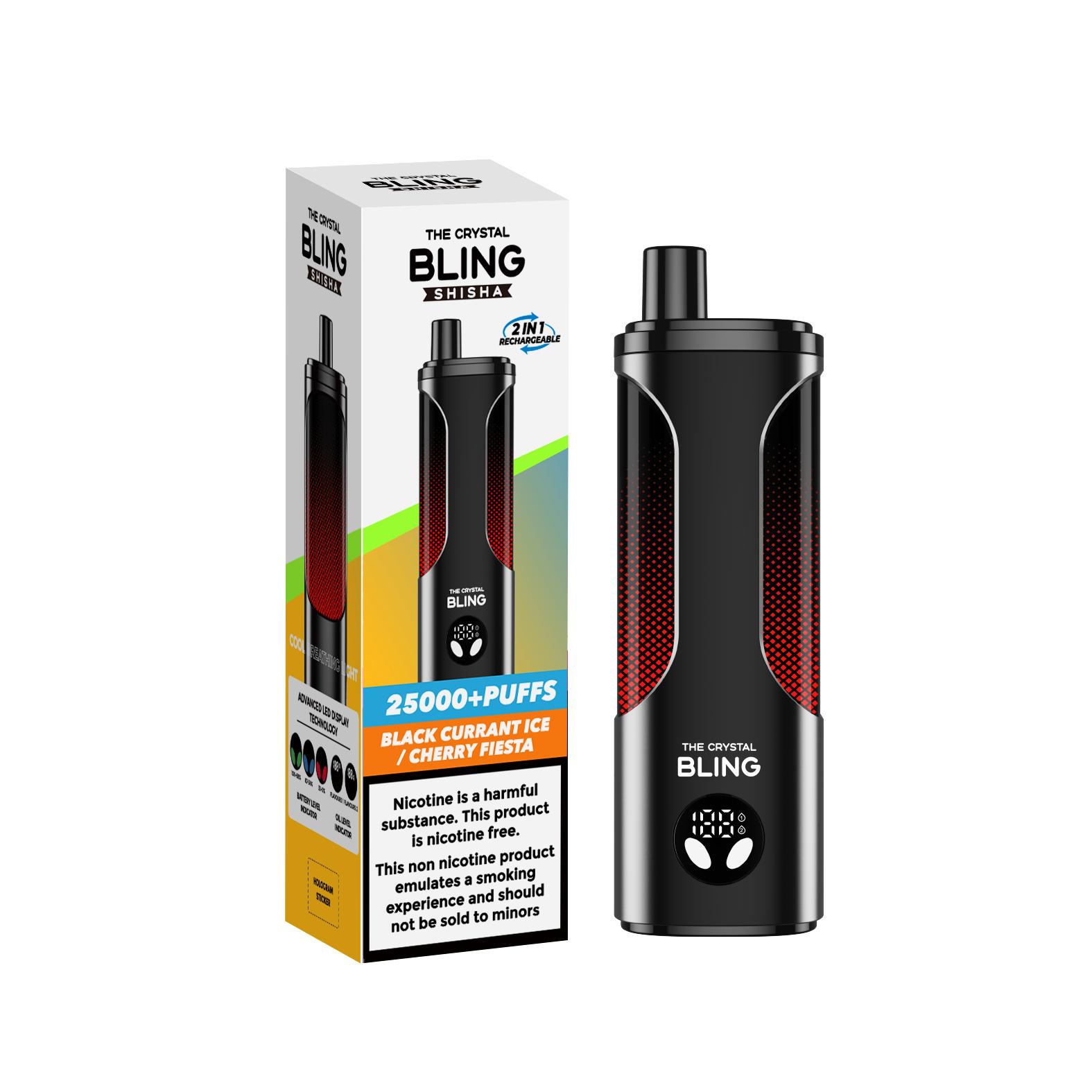 The Crystal Bling Shisha 25000 Disposable Vape Box of 5 - 49.99 - The Vape Giant The Crystal Bling Shisha 25000 Disposable Vape Box of 5 - 49.99 - The Vape Giant