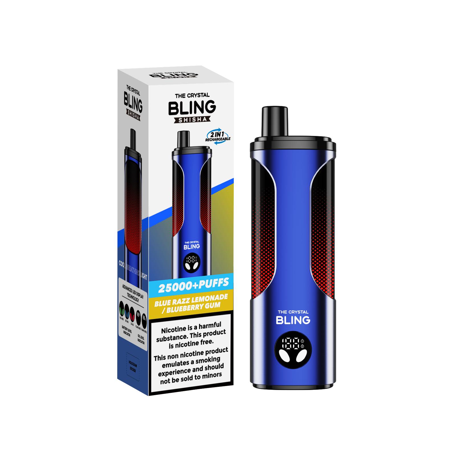 417 tobacco & vape The Crystal Bling Shisha 25000 Disposable Vape Box of 5 - £49.99 417 tobacco & vape The Crystal Bling Shisha 25000 Disposable Vape Box of 5 - £49.99