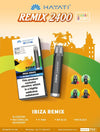 Hayati Remix 2400 Puffs 4 in 1 Vape Pod Kit Box of 5 Ibiza Remix