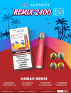 Hayati Remix 2400 Puffs 4 in 1 Vape Pod Kit Box of 5 Hawaii Remix